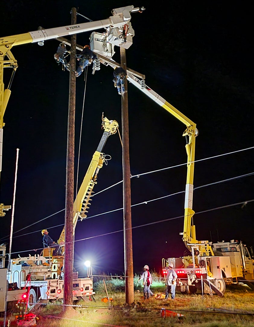 Lineman Working